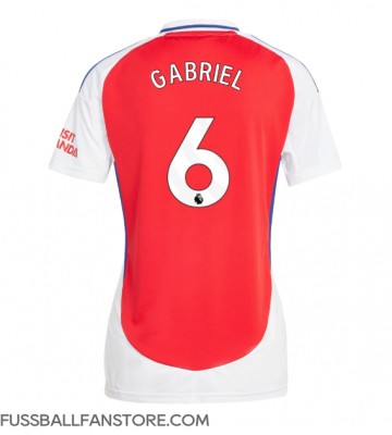 Arsenal Gabriel Magalhaes #6 Replik Heimtrikot Damen 2024-25 Kurzarm